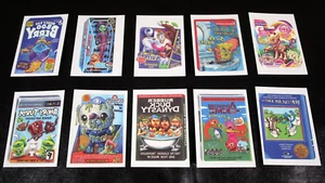2015 Topps Wacky Packages Series 1 COMPLETE TATTOO SET of 10 TATTOOS nm - Picture 1 of 2