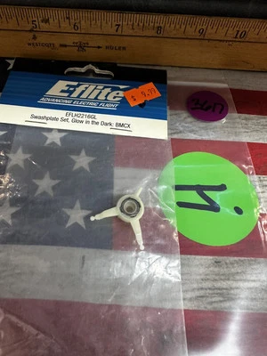 E-flite EFLH2216GL Glow-In-The-Dark Swashplate: BMCX NewInPack USA Shipped - Image 1 of 4