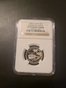 2009 S 25c American Samoa Proof Quarter-NGC PF 69 Ultra Cameo - Picture 1 of 4