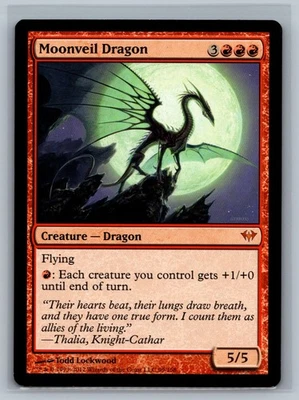 Magic The Gathering Dark Ascension Moonveil Dragon #99/158 MTG TCG CCG - Image 1 of 2