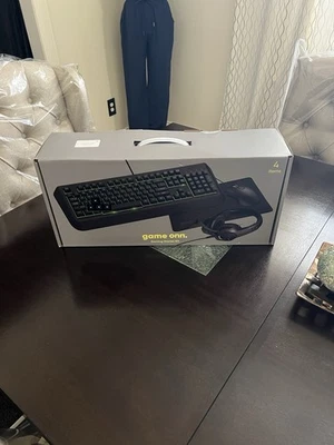 Game Onn 100009095 Gaming Starter Kit, 4 Pieces - Keyboard Mouse Headset & Pad - Image 1 of 4