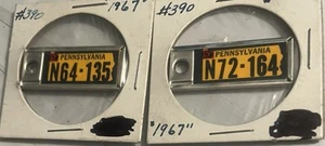 1967 Pennsylvania #N64-135 & N72-164 MINI LICENZA PJKK - Foto 1 di 3