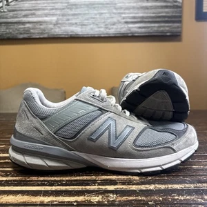 New Balance Men’s 990 V5 M990GL5 Gray Suede Sneakers, Size 10, 2E - Made in USA - Picture 1 of 6