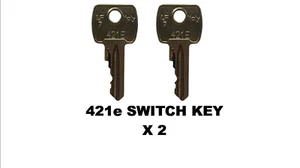 One Pair Of Ronis, Schneider, Eurolocks 421E Switch Panel Keys - Picture 1 of 1