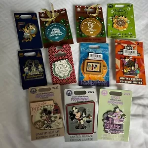 Bundle of 11 Disney parks trading pins new food & wine flower garden 50th - Picture 1 of 1