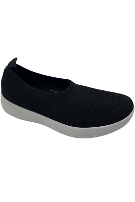 FitFlop UBERKNIT Slip On Ballet Flat Power Negro Foto 1 de 3