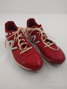 Botines de béisbol New Balance Rev Lite de metal rojos y blancos para hombre talla 13 - Imagen 1 de 12