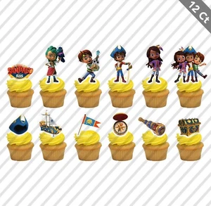12 Santiago de los Mares Cupcake Topper Pastel Niños Favor Fiesta Cumpleaños Decoración - Imagen 1 de 1