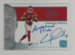 2021 Encased Cornell Powell Scripted Signatures Sapphire /35 "Arrowhead Pride" - Picture 1 of 2