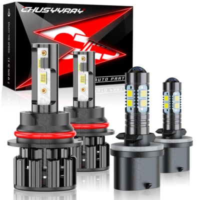 4x Faros LED Hi&Lo para Pontiac Grand Am 1999-2005 9007+880 Faros antiniebla Bombillas Foto 1 de 4