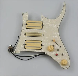 HSH Prewired Guitar Pickguard Set Alnico V Humbucking Pickup for Ibz RG Serie - Picture 1 of 5