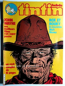 Le Journal de TINTIN n° 324 avec poster john wayne bd bande dessinée FRANCE 1981 - Imagen 1 de 1
