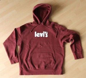 dunkelroter Hoodie bordeaux - LEVIS Design - Größe L - gut erhalten GELEGENHEIT - Bild 1 von 6