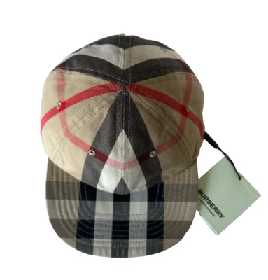 NUEVO CON ETIQUETAS $440 Burberry Gorra de Béisbol Reversible Archivo Beige M (57 cm) 8056296 Italia Foto 1 de 4