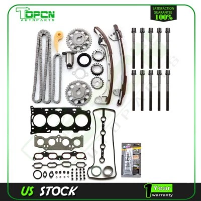 Juego de juntas de culata de 2,4 L para Toyota Camry 2007-2009 kit de pernos de cadena de distribución Foto 1 de 4
