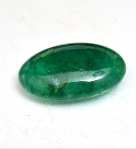 41.10 Ct Natural Zambian Emerald Cabochon Oval Shape Loose Certified Gemstone - Bild 1 von 5