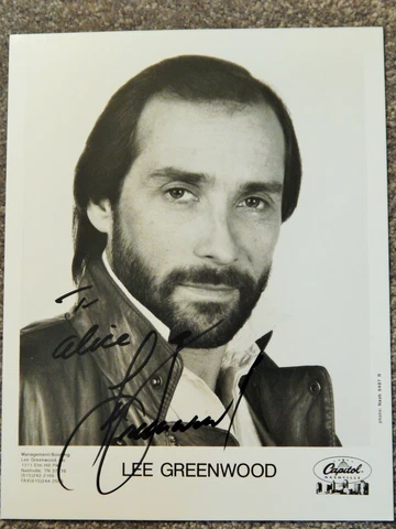 Lee Greenwood signed autograph 8 X 10 PHOTOGRAPH Singer God Bless the U.S.A Cover
