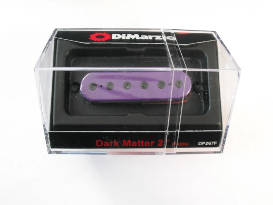 DiMarzio Dark Matter 2 Middle Single Coil Pick-up Purple W/Black Poles DP 267 F - Image 1 of 1