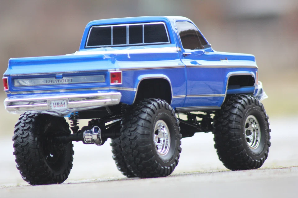 Traxxas TRX 92056 -4 Bleu Chevy K 10 Haut Chemin 1 10 RC Car Robot Neuf IN Ovp