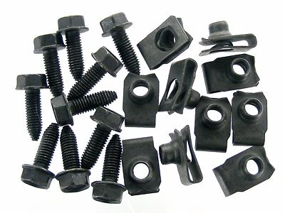 Pernos de cuerpo y clips de tuerca en U CHRYSLER - M8-1,25 x 25 mm - 13 mm hexagonal - 20 piezas (10ea)- #389 Foto 1 de 4