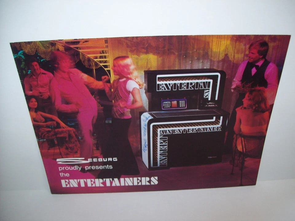 Seeburg STD2 Entertainers 1975 Original Jukebox Music Phonograph Promo Flyer - Image 1 of 4