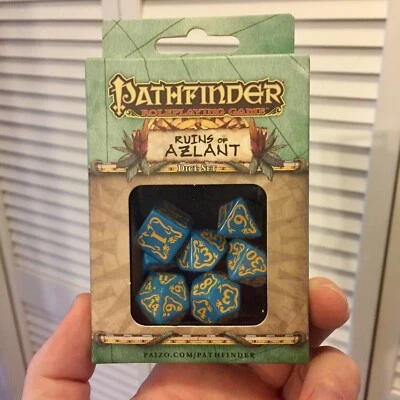 NUEVO EN CAJA Juego de dados Pathfinder Ruins of Azlant Q-Workshop D&D RPG NUEVO EN CAJA Paizo Foto 1 de 2