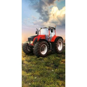 Toalla para niños 70x140 tractor toalla de baño toalla de playa algodón toalla para niños - Imagen 1 de 2