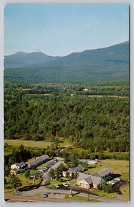 North Conway NH Junge's Motel White Mountain Highway Aerial View 1970s Postcard - Picture 1 of 3