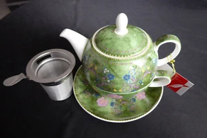TeaLogic Dekor RANI Tea for one Teekannenset mit Edelstahlfilter 4tlg neu - Bild 1 von 8