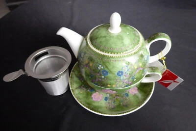 TeaLogic Dekor RANI Tea for one Teekannenset mit Edelstahlfilter 4tlg neu - Bild 1 von 4