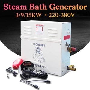 3/9/15KW Commercial Draining Steam Generator Shower System Bath with controller - Picture 1 of 14