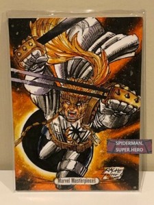 2016 Marvel Masterpieces Sketch SHATTERSTAR (after Jusko) by Ray Racho 1/1😍😍💥
