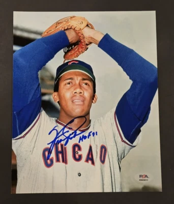 FERGIE JENKINS Signed 8x10 Photo-HALL OF FAME-CHICAGO CUBS-PSA - Image 1 of 4