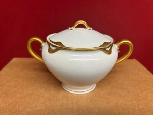 Theo. Haviland Limoges Silber Jubiläum 4 1/2" Zuckerdose mit Deckel - Bild 1 von 4