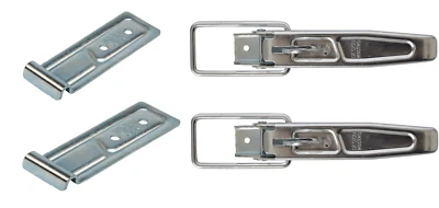 2x Excenterverschluss zum Anschrauben, mit Rundbügel inkl. Gegenhalter Anhänger  - Bild 1 von 3