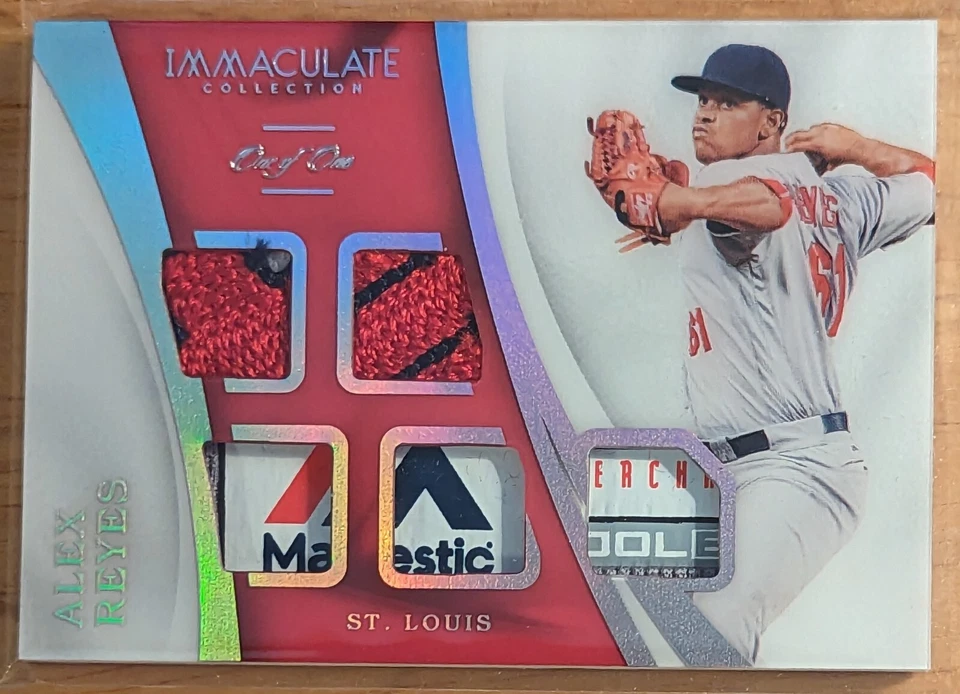 Alex Reyes 2017 Colección Inmaculada - Material Inmaculado 1/1 Cardenales Uno de Foto 1 de 4