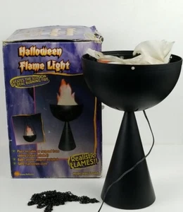 Vintage Gemmy Halloween Flame Lighted Hanging Cauldron - Picture 1 of 12