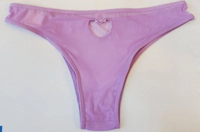 Rue 21 Mujer Cheeky Tanga Bragas Malla GRANDE Espalda Corazón Recorte Púrpura Nuevo Foto 1 de 2