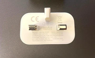 NUOVO 10W Oculus Quest 2 originale UK adattatore di ricarica cuffie VR adattatore da viaggio USB-C