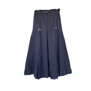 Vintage Edwardian Long Black Weave Skirt - Picture 1 of 7