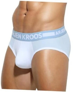 Men's Sexy Boxer Briefs Underwear Breathable Cotton Athletic Large White - Picture 1 of 7