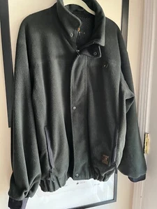 Browning S/P green hydro fleece jacket pockets zip snaps polyester/mesh inside - Picture 1 of 11