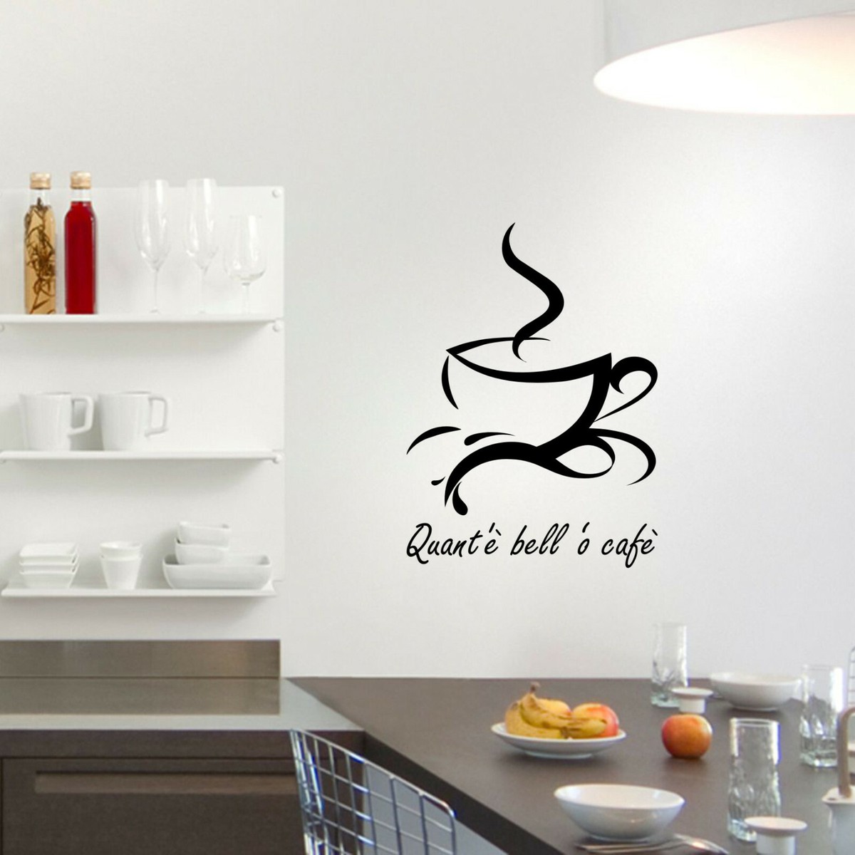 26 Adesivi Murali Tema Caffè - Decorazione Per Cucina, Bar, Ristorante - Facili Da Applicare