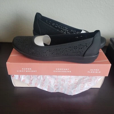 Easy Spirit женщин Alessia балет плоский туфли черный размер 6,5 M новый с коробкой - Изображение 1 из 4
