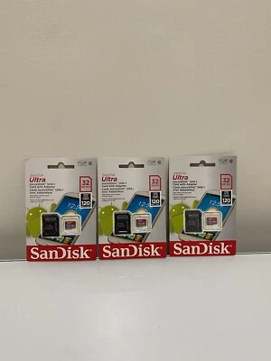 32GB MicroSDHC Sandisk Ultra Plus Class-1 UHS-I Card With Adapter speed 120Mbps - Image 1 of 4