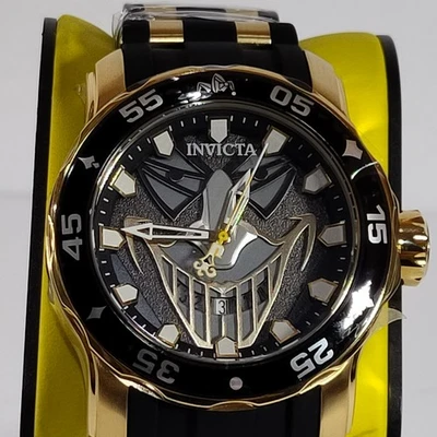 Reloj Invicta NUEVO CON ETIQUETAS DC Comics Versión Temprana Edición Limitada 48mm JOKER Negro Dorado Foto 1 de 4