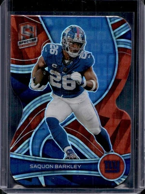 2022 Spectra Saquon Barkley Neon Orange Die Cut #12/15 Giants - Image 1 of 2