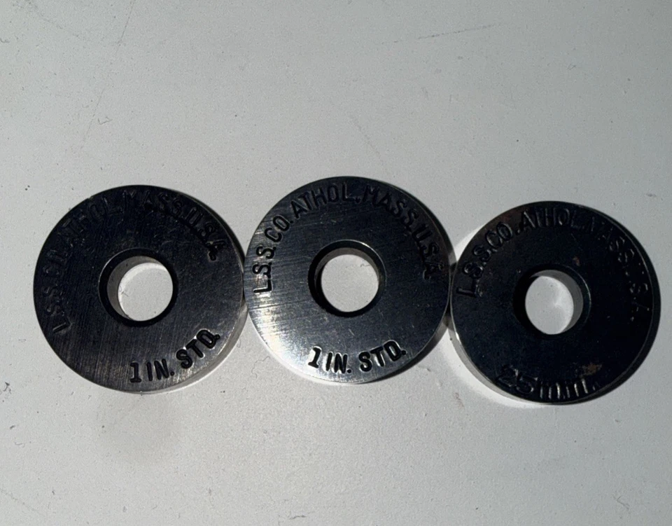 Juego de 3 discos micrómetros estándar Starett  Foto 1 de 2