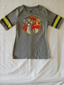 Children's Tom And Jerry T Shirt Grey Medium - Picture 1 of 5