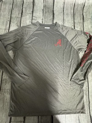 Camisa grande gris L gris L nueva sin etiquetas Columbia Alabama Crimson Tide para hombre Foto 1 de 4
